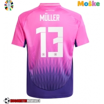 Moške Nogometnih dresov Nemčija Thomas Muller #13 Gostujoči EP 2024 Kratki rokavi